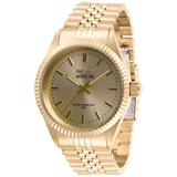 Renewed Invicta Specialty Quartz Mens Watch - 43mm Stainless Steel Case Stainless Steel Band Gold (29388)