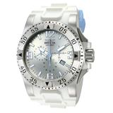 Pre-Owned Invicta Excursion Quartz Men's Watch - 49.5mm Stainless Steel Case Polyurethane Band White (AIC-11793)