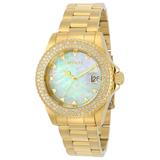 Invicta Disney Limited Edition Mickey Mouse Swiss Ronda 515 Caliber Women's Watch w/ Mother of Pearl Dial - 40mm Gold (22731)