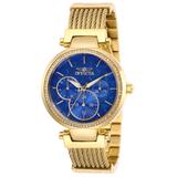 Renewed Invicta Angel Quartz Womens Watch - 36mm Stainless Steel Case Stainless Steel/Cable Band Gold (28919)