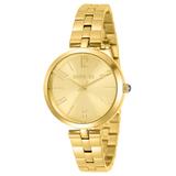 Renewed Invicta Angel Quartz Women's Watch - 34mm Stainless Steel Case Stainless Steel Band Gold (AIC-31075)