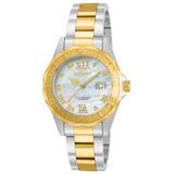 Invicta Pro Diver Women's Watch w/ Mother of Pearl Dial - 38mm Steel Gold (14353)