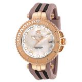 Pre-Owned Invicta Subaqua Quartz Womens Watch - 40mm Stainless Steel Case Silicone Band Brown Grey (27356)