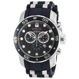 Pre-Owned Invicta Pro Diver Quartz Men's Watch - 48.8mm Stainless Steel Case SS/Polyurethane Band Steel Black (AIC-90082)