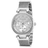 Renewed Invicta Angel Quartz Women's Watch - 36mm Stainless Steel Case SS/Cable Band Steel (AIC-28915)