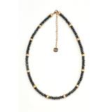 Invicta Angels Womens Black and Gold Beaded Necklace (35883)
