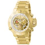 Renewed Invicta Subaqua Noma III Quartz Men's Watch - 50mm Stainless Steel Case Stainless Steel Band Gold (AIC-5403)