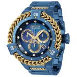 Invicta Reserve Herc Men's Watch w/ Mother of Pearl Dial - 53mm Gold Dark Blue (34841)