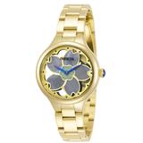 Invicta Wildflower Women's Watch w/ Metal Mother of Pearl Dial - 35mm Gold (32083)