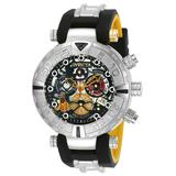 #1 LIMITED EDITION - Invicta Disney Limited Edition Pluto Quartz Mens Watch - 47mm Stainless Steel Case Silicone Band Black Yellow (24517)