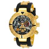 #1 LIMITED EDITION - Invicta Disney Limited Edition Pluto Quartz Mens Watch - 47mm Stainless Steel Case Silicone Band Black Yellow (24518)