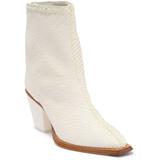 Bondi Woven Leather Bootie In White At Nordstrom Rack - White - Miista Boots