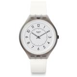 Skinclass White Dial Unisex Watch - Gray - Swatch Watches