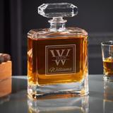 Home Wet Bar Oakhill Engraved Cromwell Liquor 30 oz. Whiskey Decanter Glass, Size 11.0 H x 6.0 W in | Wayfair 8734