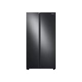 Samsung 36" Side by Side Refrigerator 28 cu. ft. Smart Energy Star Refrigerator, Stainless Steel in Black, Size 70.0625 H x 35.875 W x 33.5 D in