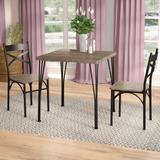 Laurel Foundry Modern Farmhouse® Guertin 2 - Person Dining Set Wood/Metal in Gray/Brown, Size 30.0 H in | Wayfair 6BBA4D3779E44EA6AEAD63E95016F56C