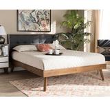 George Oliver Donington Tufted Platform Bed Wood & /Upholstered/Polyester in Gray, Size 48.0 H x 79.0 W x 82.0 D in Wayfair