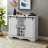 Sand & Stable™ Luis Bar Cabinet Wood in White, Size 35.8 H x 14.9 D in | Wayfair B2F12EE446524CC8B56863C1487EAC95