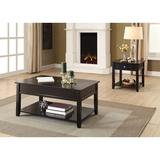 Lark Manor™ Pullman Lift Top 4 Legs Coffee Table w/ Storage Wood in Black/Brown, Size 19.0 H x 40.0 W x 24.0 D in | Wayfair