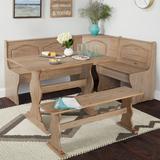 August Grove® Padstow 5 - Person Pine Solid Wood Breakfast Nook Dining Set Wood in Brown, Size 30.0 H in | Wayfair D53870B8862E40D7A8B8C6DAEE00A941