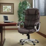 Orren Ellis Enosburg Executive Chair Upholstered in Brown, Size 45.2 H x 24.5 W x 21.0 D in | Wayfair A38019DC894745039569DC069DAE6FFB