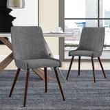 Wrought Studio™ Weatherford Side Chair Upholstered/Fabric in Gray, Size 34.25 H x 19.75 W x 22.5 D in | Wayfair 630F3AFA686B421D9BD5C0130093BEBC