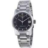 T-classic Automatic Black Dial Titanium Watch T0872074405700 - Black - Tissot Watches