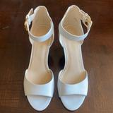 Nine West Shoes | Beautiful White Nine West Wedge Sandals | Color: White | Size: 8.5
