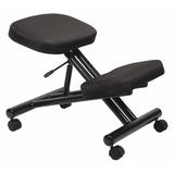 BOSS B248 Desk Chair, Fabric, 25- Height, Armless, Black