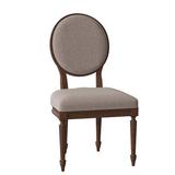 Fairfield Chair McGee Side Chair Upholstered/Fabric in Indigo/Brown, Size 40.75 H x 21.5 W x 25.0 D in | Wayfair 8833-05_8789 48_Walnut