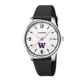 "Women's Wenger by Swiss Army White Washington Huskies City Active Silicone Bracelet Watch"
