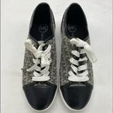 Michael Kors Shoes | Michael Kors Lace Up Shoes Women Sz 7.5 | Color: Black/Gray | Size: 7.5