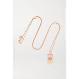 Diane Kordas - Mini 14-karat Rose Gold Diamond Necklace - one size