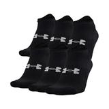 Under Armour Men's Charged Cotton 2.0 No Show Socks 6 Pair, Black SKU - 130164