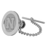 Nebraska Huskers Silver Tie Tack Lapel Pin