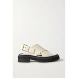 Proenza Schouler - Leather Slingback Platform Sandals - Off-white