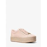 Michael Kors Libby Cotton Canvas Platform Sneaker Pink 5