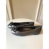 Michael Kors Shoes | Michael Kors Alice Metallic Leather Ballet Flat | Color: Gray/Silver | Size: 6