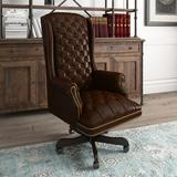 Lark Manor™ Murphie Clark Executive Chair Upholstered in Brown, Size 51.25 H x 26.5 W x 30.0 D in | Wayfair 0342B77930064182958851CCBB732D87