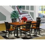 Darby Home Co Beesley Butterfly Leaf Solid Wood Dining Set Wood in Black, Size 30.0 H in | Wayfair 3EF6DBDE2ABF44A09BC7C6EF92BB21C0
