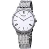 Tradition 5.5 White Dial Watch 00 - Metallic - Tissot Watches