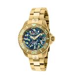 Invicta Pro Diver Automatic Women's Watch w/ Abalone Mother of Pearl Dial - 38mm Gold (35762)