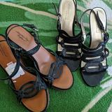 American Eagle Outfitters Shoes | Heel And Sandal Bundle | Color: Black | Size: 9
