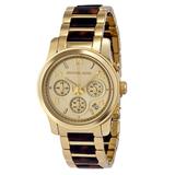 Michael Kors Jewelry | Michael Kors Runway Chronograph Gold-Tone Watch | Color: Brown/Gold | Size: Os
