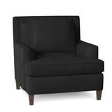 Armchair - Bernhardt Addison 35" W Down Cushion Armchair Polyester/Fabric in White/Black, Size 36.0 H x 35.0 W x 38.0 D in | Wayfair