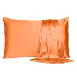 Everly Quinn McKeesport Pillowcase Silk/Satin in Orange, Size Queen | Wayfair A9EE2EB7E33346D79DBF0FAF8F3C1534