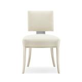 Caracole Classic Side Chair in Ivory Upholstered/Fabric in Brown/White, Size 32.0 H x 21.25 W x 24.5 D in | Wayfair CLA-420-284