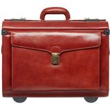 Signature Collection Deluxe Wheeled Catalog Case - Brown - Mancini Briefcases