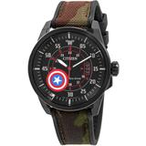 Marvel Captain America Grey Dial Watch -05w - Metallic - Citizen Watches