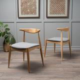 Corrigan Studio® Drumawillin Side Chair Upholstered/Fabric in Gray, Size 29.75 H x 20.5 D in | Wayfair CSTD3939 34767377